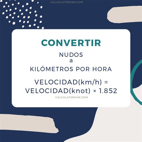 1 nudo velocidad|Convertidor de nudos a kilometros por hora